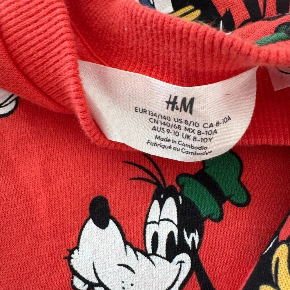 Dsney Minnie‎ Mickey Sweatshirt H&M Girls Size 8/10 sister set